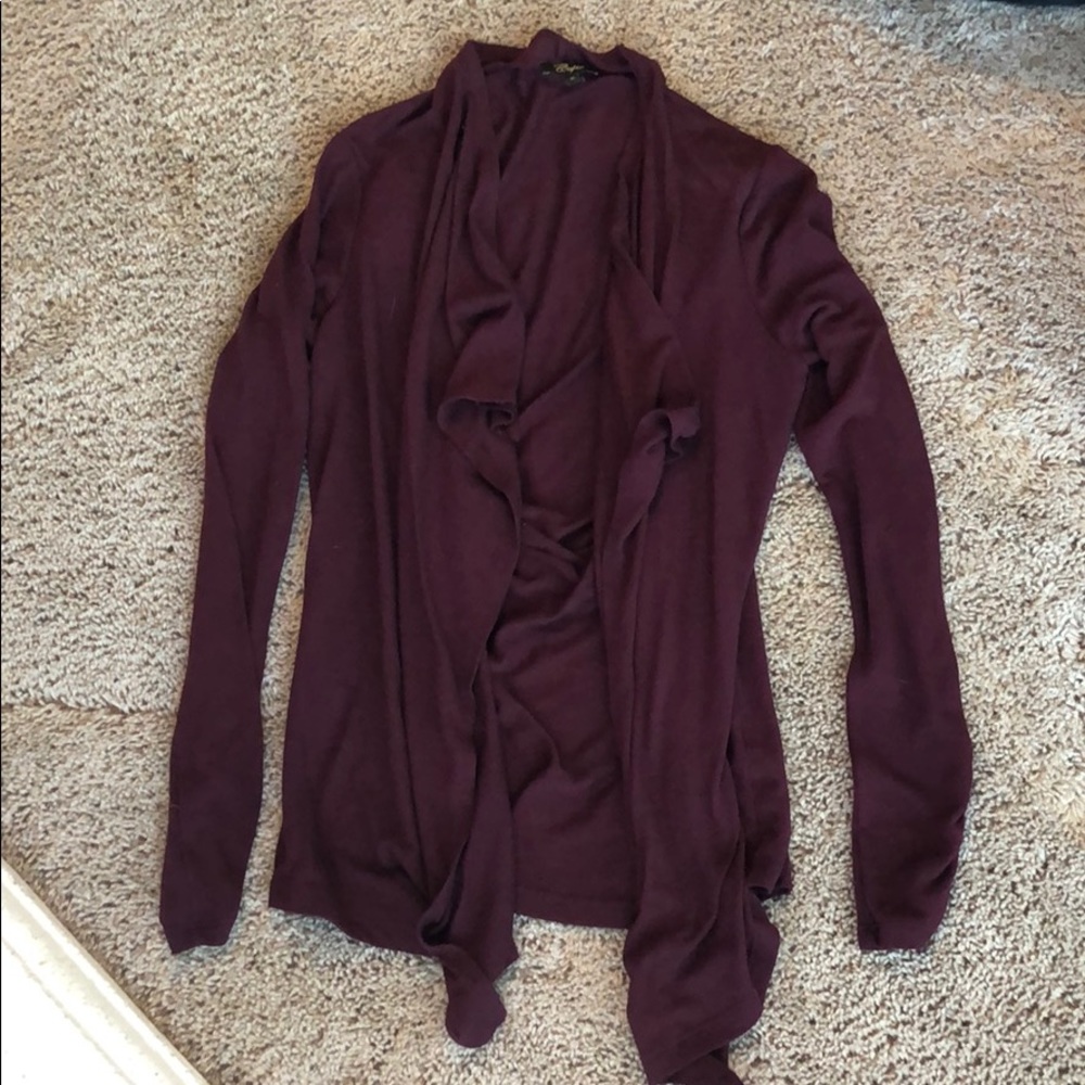 Maroon cardigan